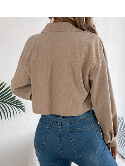 Corduroy Cropped Jacket
